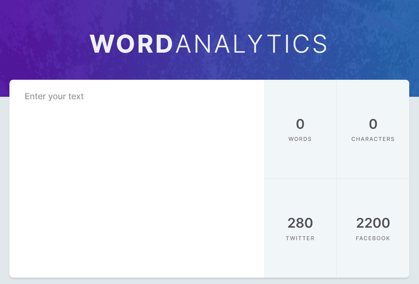 Word Analytics